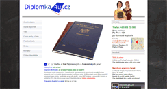 Desktop Screenshot of diplomka4u.cz