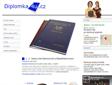 Tablet Screenshot of diplomka4u.cz